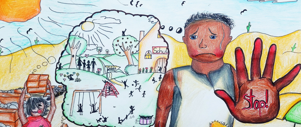 Kinderzeichnung gegen Kinderarbeit cc Isabel Pernsteiner